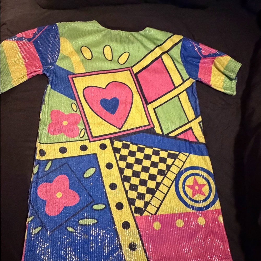 Women’s sequined shirt dress L